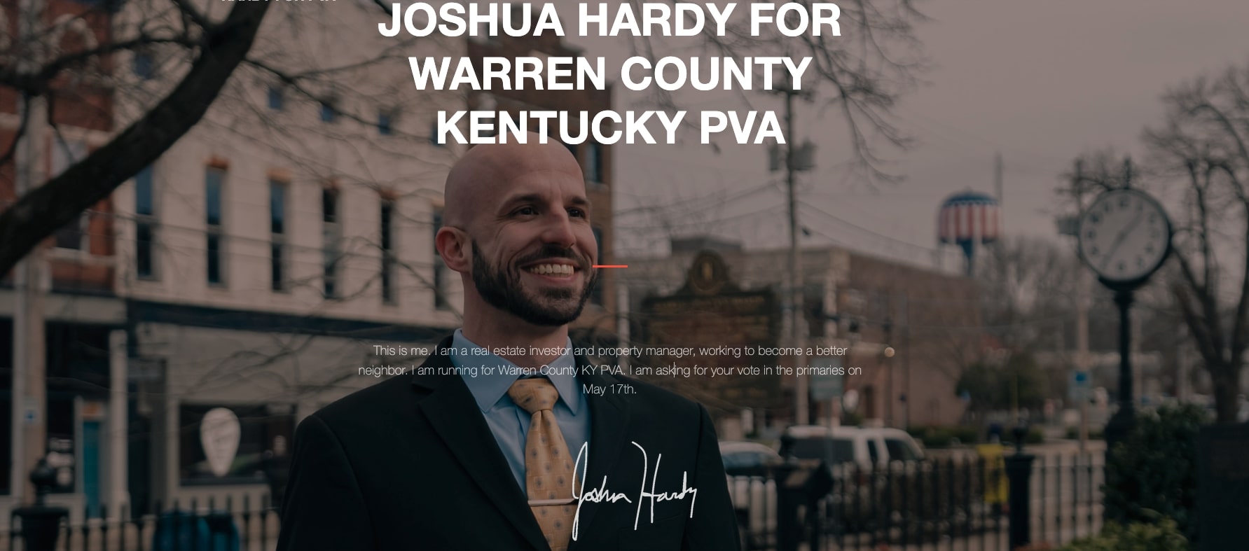 Joshua R. Hardy for Warren County, Kentucky PVA